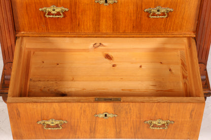 Stilvolle Gründerzeit Kommode Jugendstil Vertiko Schubladenkommode Antik Wäschekommode