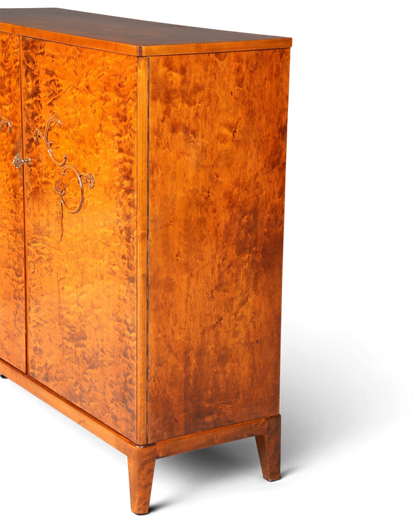 E897 Finish Stilvoller Original Art Deco Schrank Vertiko Kleiderschrank um 1940