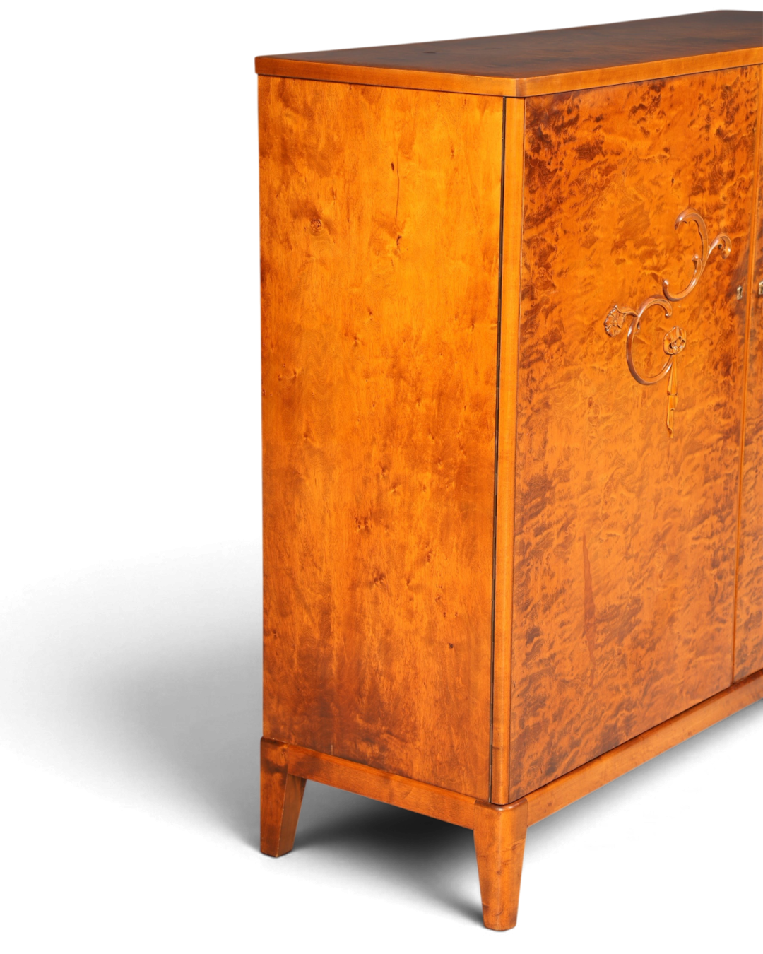 E897 Finish Stilvoller Original Art Deco Schrank Vertiko Kleiderschrank um 1940