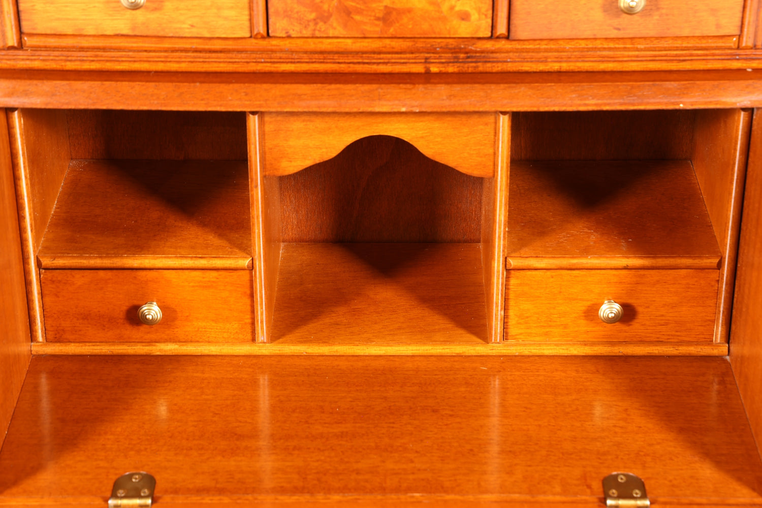 Wunderschöner Englischer Sekretär Büro Aufsatzsekretär Antik 60S Schrank UK