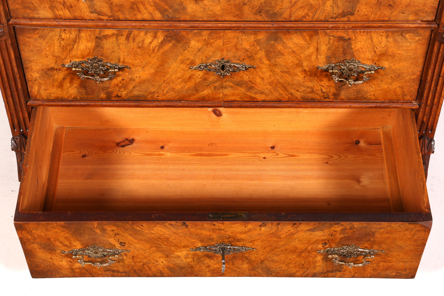 F904 Finish cm Wunderschöne Gründerzeit Kommode Jugendstil Antik Sideboard Schubladenkommode Wäschekommode