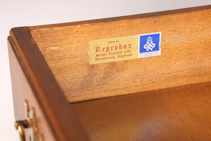 Edler Englischer Sekretär Eiche Holz Reprodux Bürotisch Bevan Funnell Office Table Schreibkommode