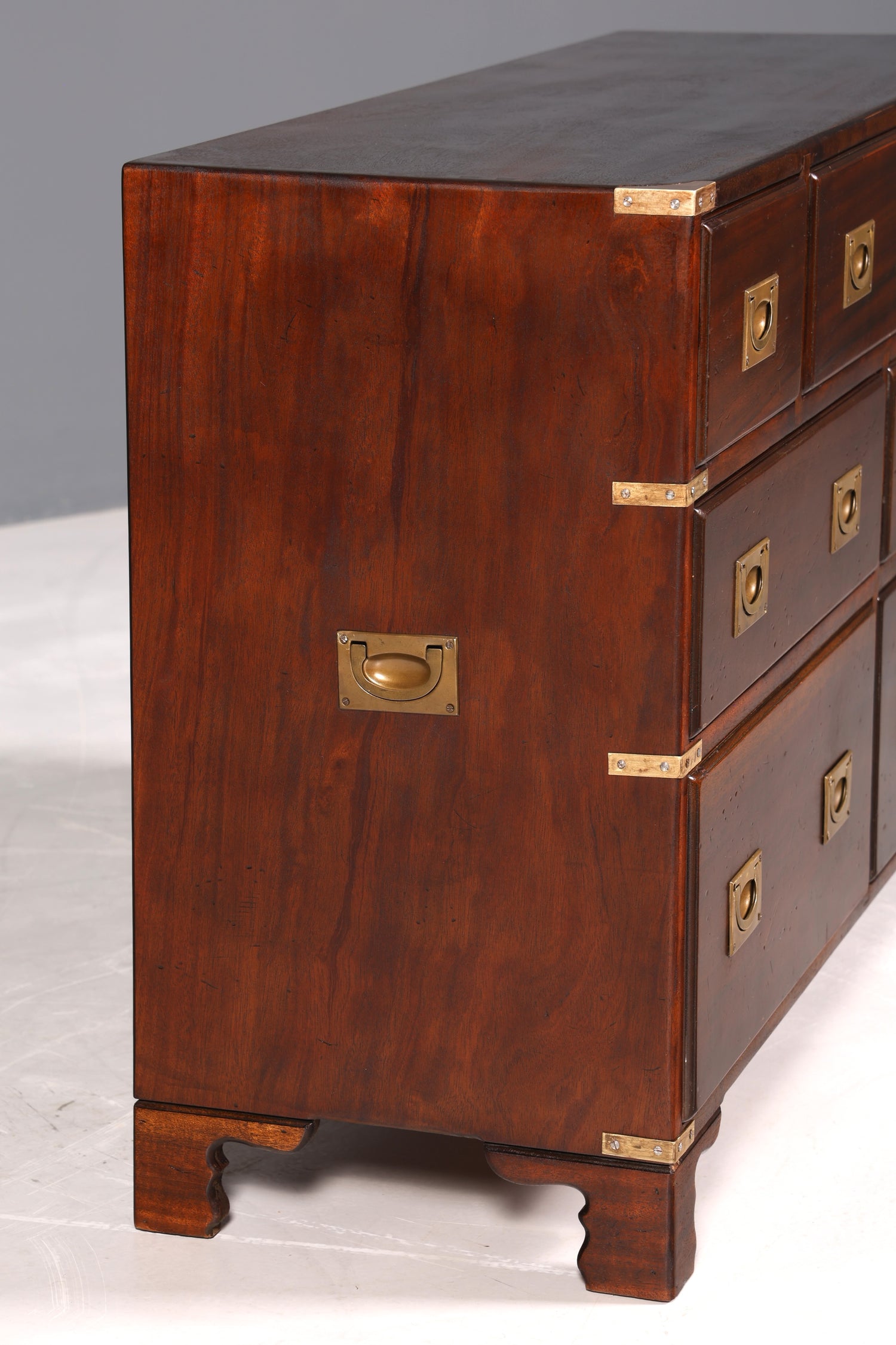 Traumhaftes Maritim Sideboard Englische Schiffs Kommode Englisch Antik Schrank Military Chest