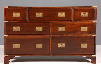 Traumhaftes Maritim Sideboard Englische Schiffs Kommode Englisch Antik Schrank Military Chest