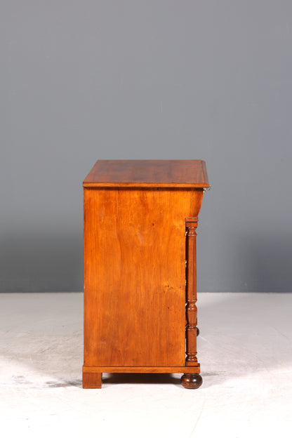 E910 Finish Wunderschöne Gründerzeit Kommode Louis Philippe Nussbaum Schubladen Kommode Sideboard um 1880