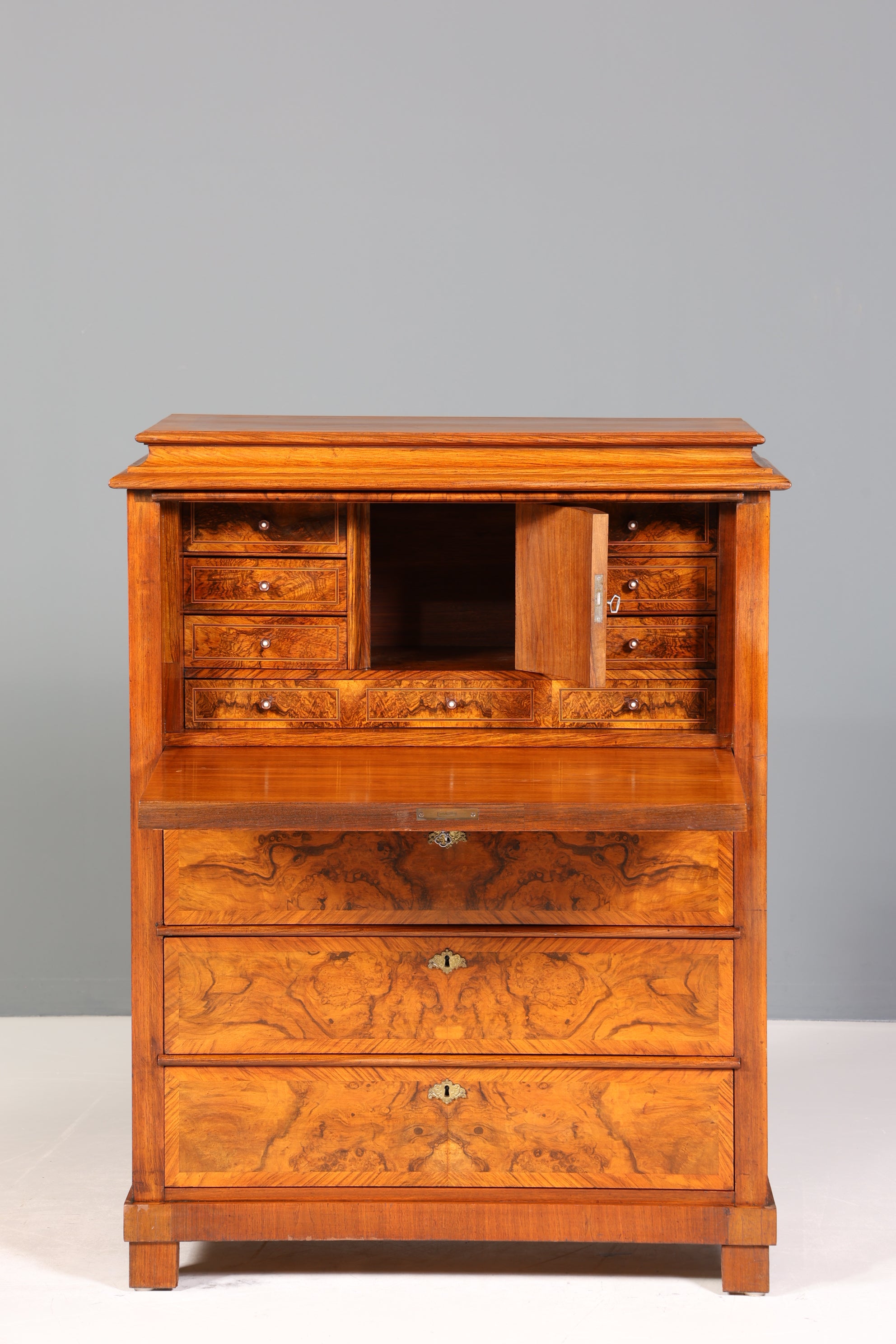 Wunderschöner Louis Philippe Sekretär um 1880 Gründerzeit Vertiko Antik Schrank Chiffoniere