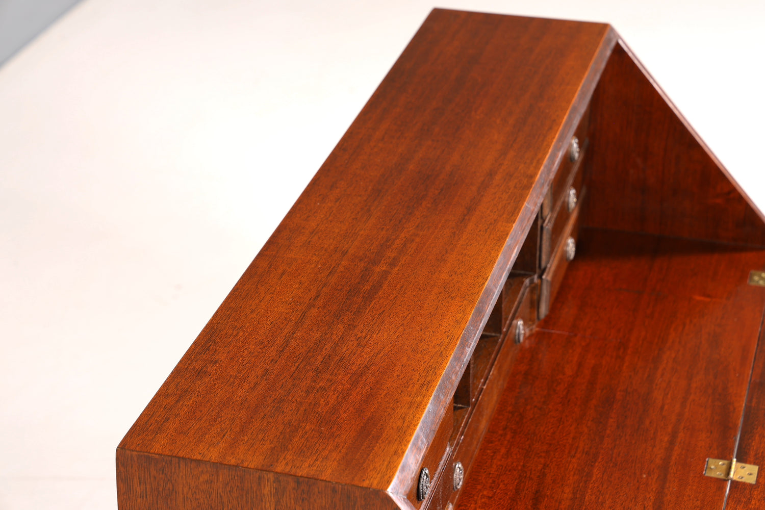 Wunderschöner Englischer Sekretär echt Lederauflage Schreibkommode echt Holz Schreibtisch Kommode