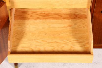 Wunderschöner Mid Century Schrank Bücherregal Vintage Sekretär Highboard Holz Regal