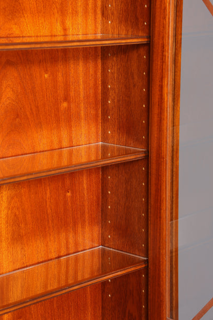 F943 Finish Stilvoller Englischer Sekretär Original Heldense Büro Aufsatzsekretär Eibe Antik 60S Vitrinen Schrank UK