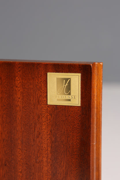 F943 Finish Stilvoller Englischer Sekretär Original Heldense Büro Aufsatzsekretär Eibe Antik 60S Vitrinen Schrank UK