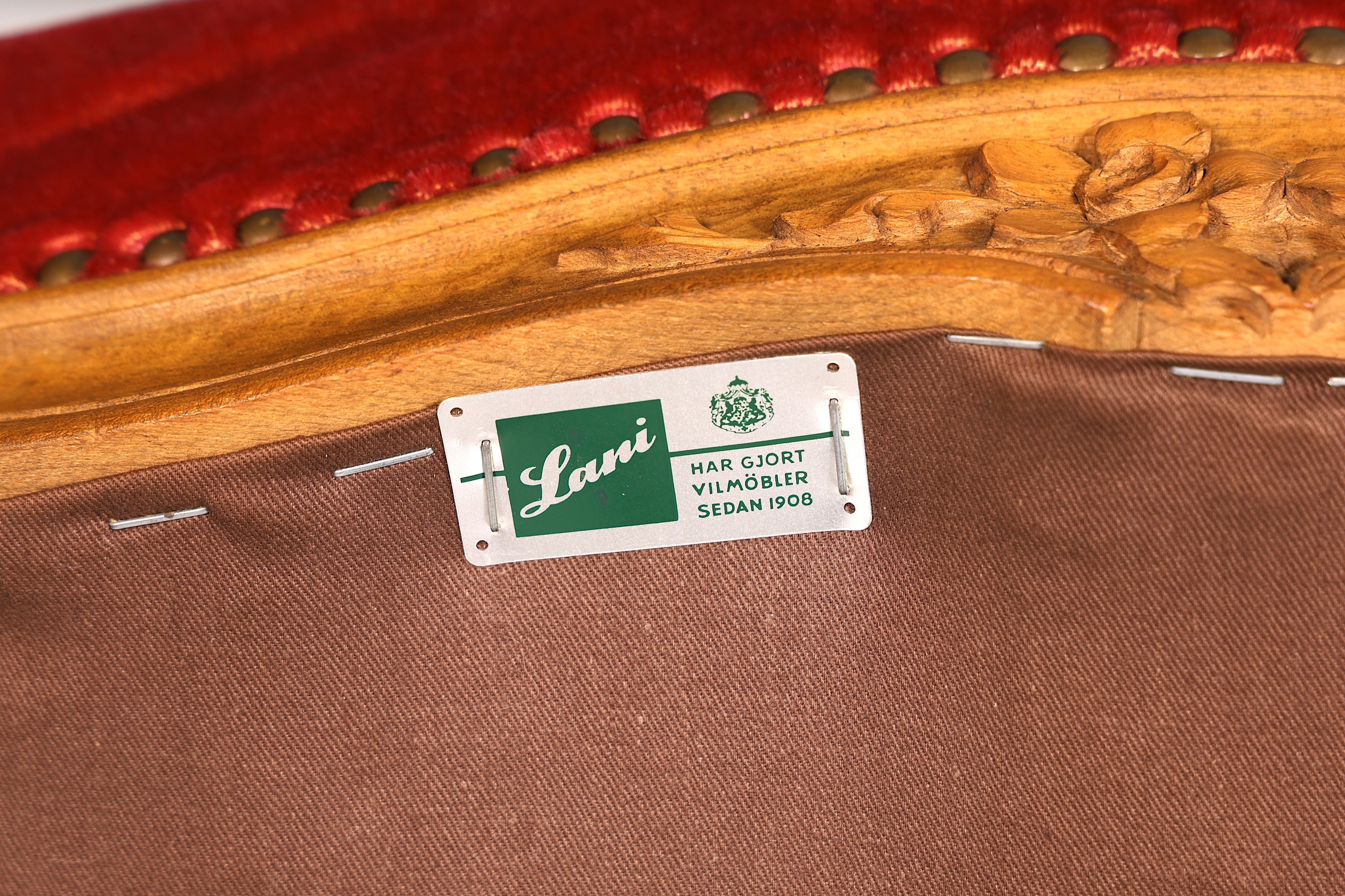 Wunderschöner Chippendale Armlehnstuhl Chippendale Stil Sekretär Stuhl Samt Stoff Sessel 1 von 2