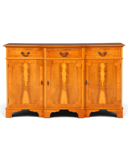 Wunderschönes Englisches Sideboard Eibe Schrank Antik Stil Buffetschrank Kommode