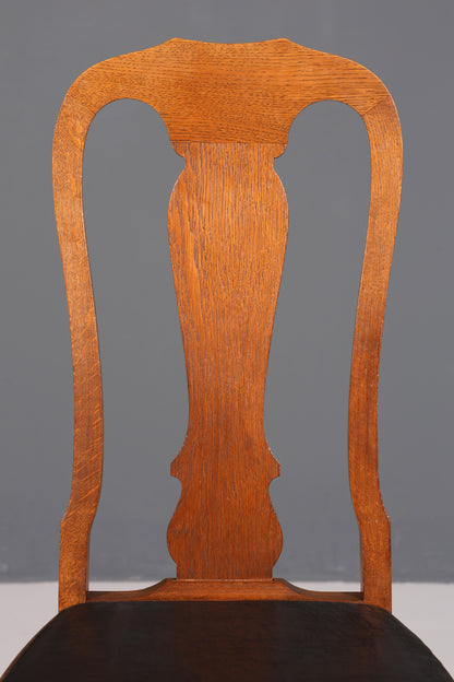 6x Wunderschöne Jugendstil Stühle um 1910 Antik Stuhl Set Chippendale Küchenstühle Esszimmer Stühle
