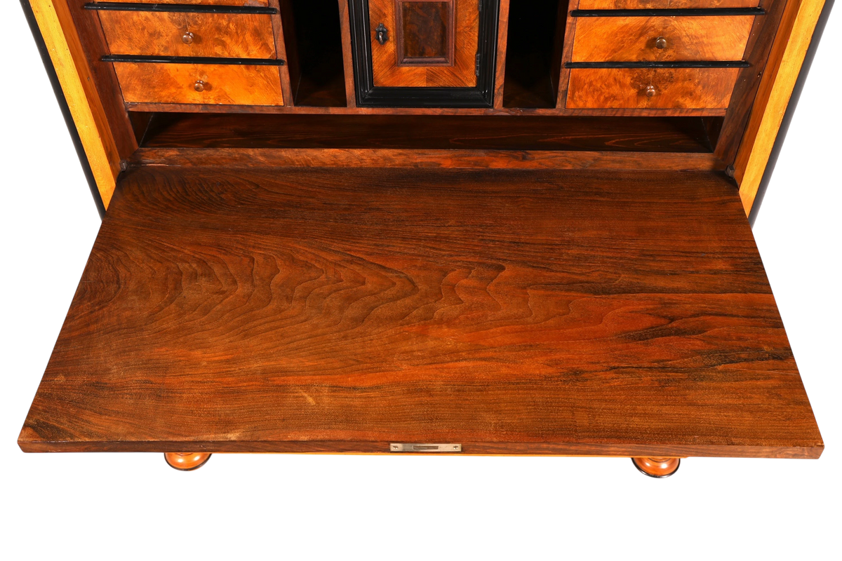 G614 Finish Cm Stilvoller Biedermeier Sekretär Louis Philippe Vertiko Antik Kommode Schreibkommode Office Desk (Kopie)