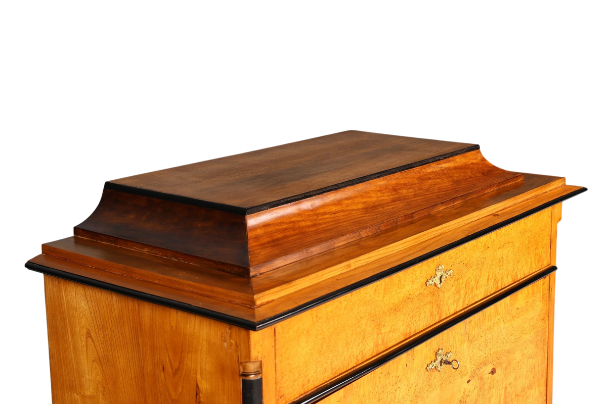 G614 Finish Cm Stilvoller Biedermeier Sekretär Louis Philippe Vertiko Antik Kommode Schreibkommode Office Desk (Kopie)