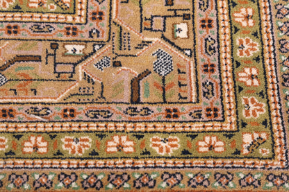 Wunderschöner Orientalischer Schurwolle Teppich Wohnzimmer Teppich Orient Teppich Kurzflorteppich aus Indien