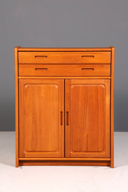 Edler Dyrlund Mid Century Teak Schrank Dänisch Highboard Kommode Wäscheschrank Vintage 60er Danish Design
