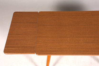 F964 Finish Wunderschöner Mid Century Küchentisch Vintage Tisch ausziehbar und höhenverstellbar