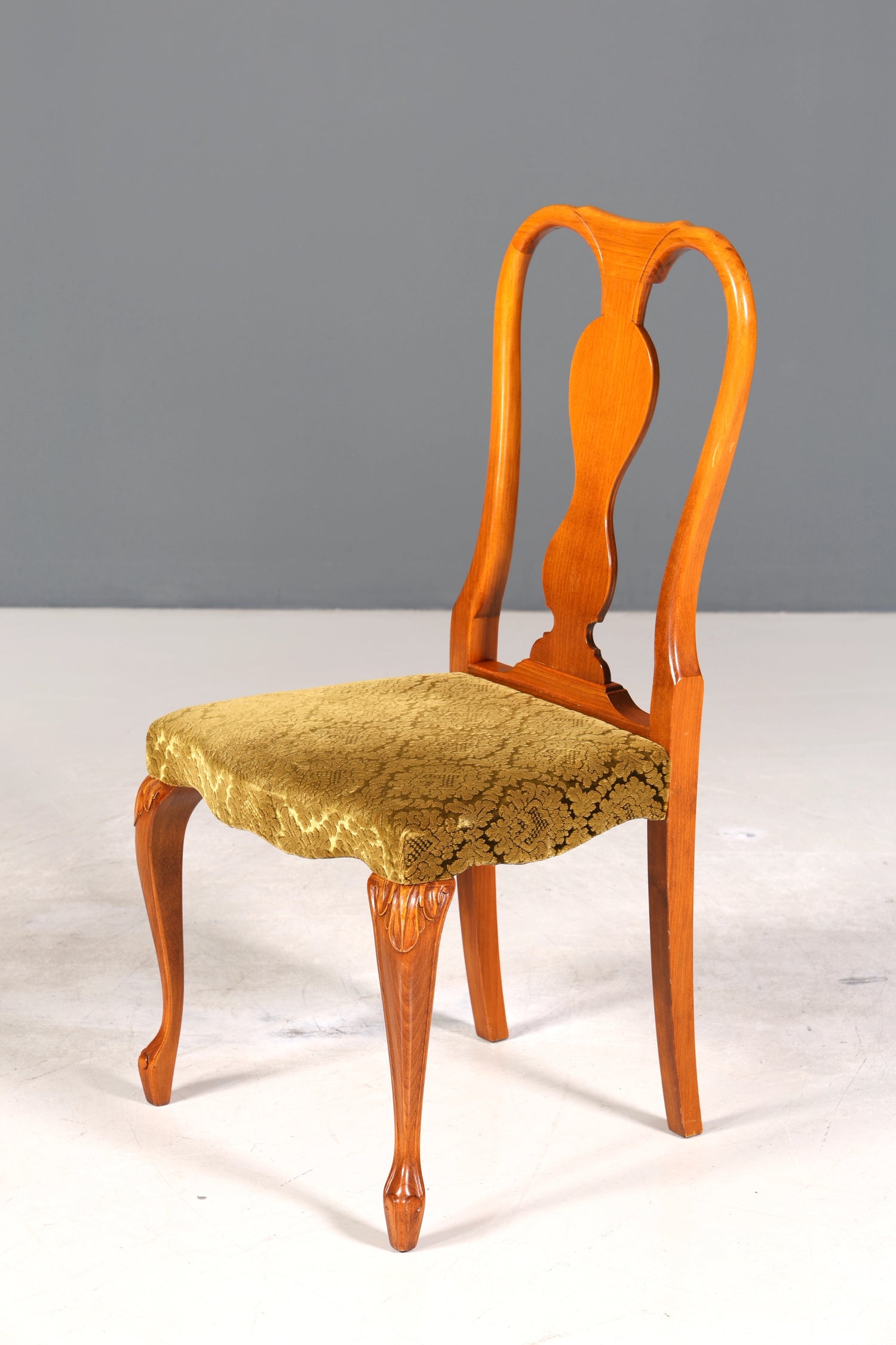 4x Wunderschöne Chippendale Stühle Barock Stil Stuhlset Polsterstuhl Set Küchenstühle Esszimmer Stühle