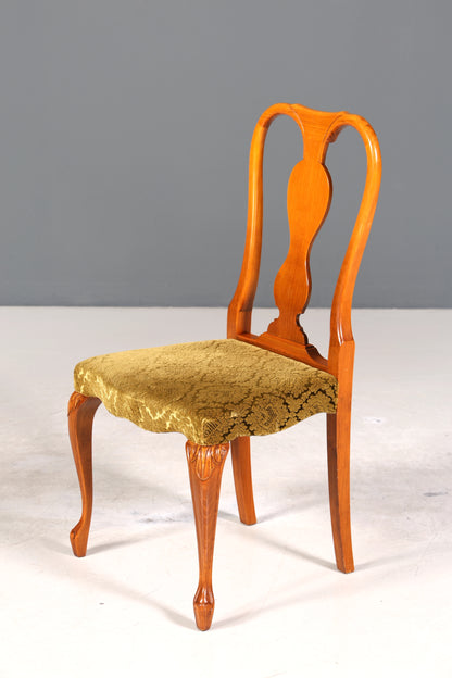 4x Wunderschöne Chippendale Stühle Barock Stil Stuhlset Polsterstuhl Set Küchenstühle Esszimmer Stühle