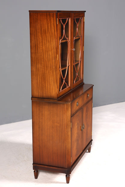 F968 Finish cm Wunderschöne Englische Vitrine Bibliothek Bücherschrank UK Buffet Schrank 60s Jahre