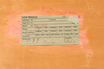 F969 Finish cm Schlichtes Mid Century Sideboard Vintage TV Kommode 60s Schrank Longboard Retro Lowboard