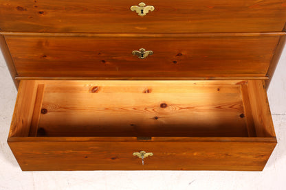 F970 Finish cm Stilvolle Louis Philippe Kommode Nussbaum Gründerzeit Schubladenkommode um 1890