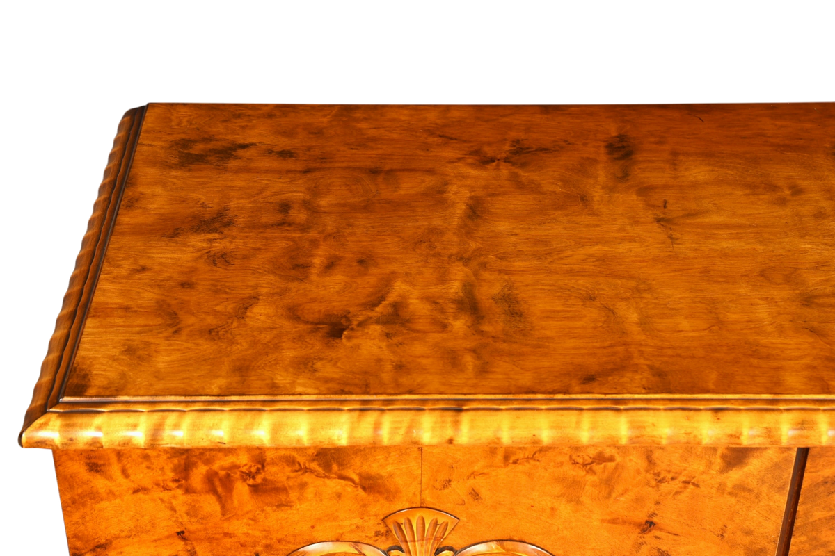 Stilvoller Original Art Deco Schrank Vertiko um 1940 Aktenschrank echt Holz Wäscheschrank Highboard