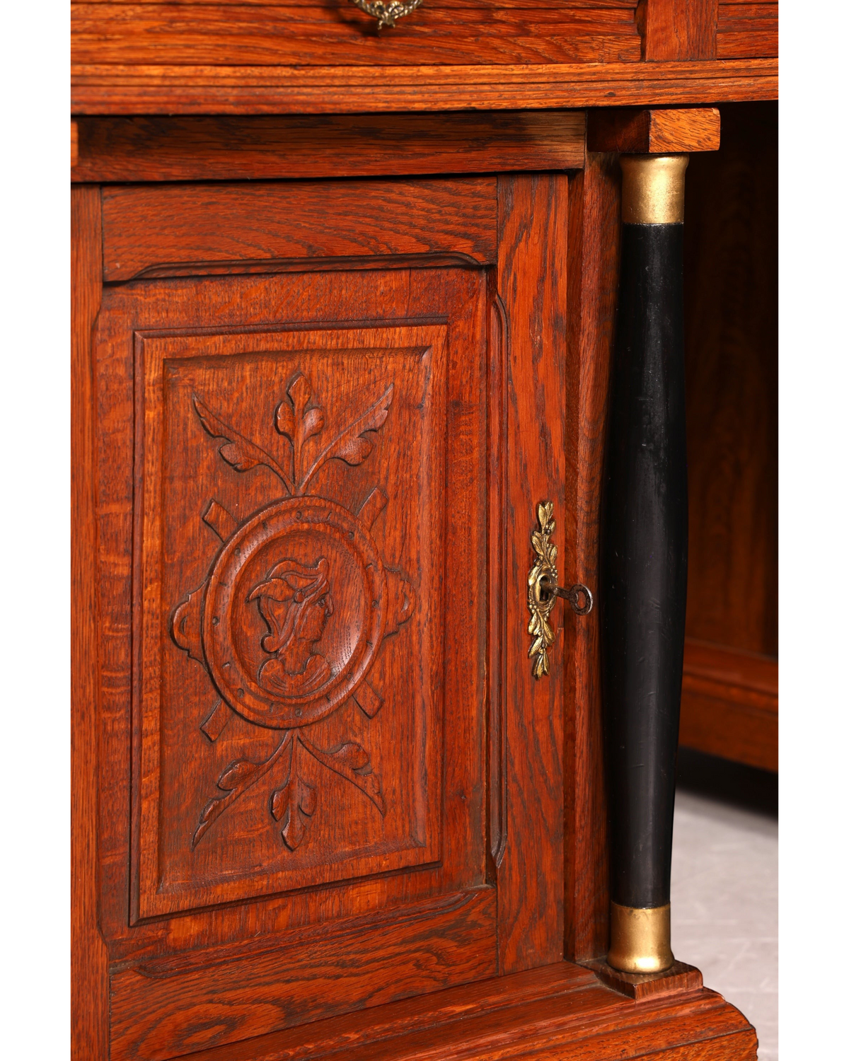 Traumhafter Gründerzeit Schreibtisch Jugendstil Bürotisch echt Holz Antik Office Desk
