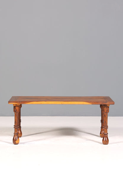 Wunderschöner Sheesham Couchtisch Kolonial Stil Holz Tisch Ablagetisch