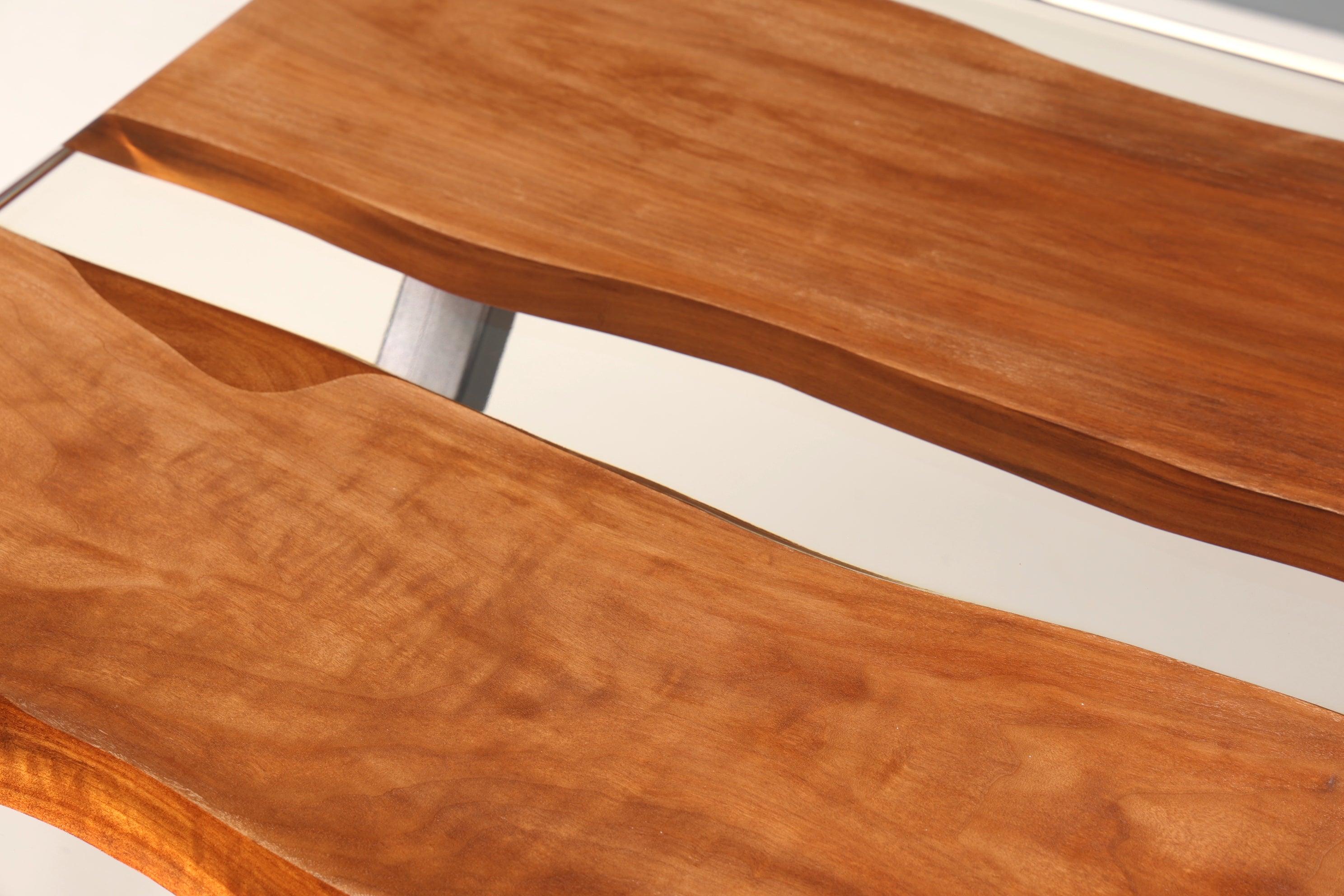 Traumhafter Epoxidharz Tisch 160-90cm Nussbaum Esszimmer Tisch Epoxy Küchentisch