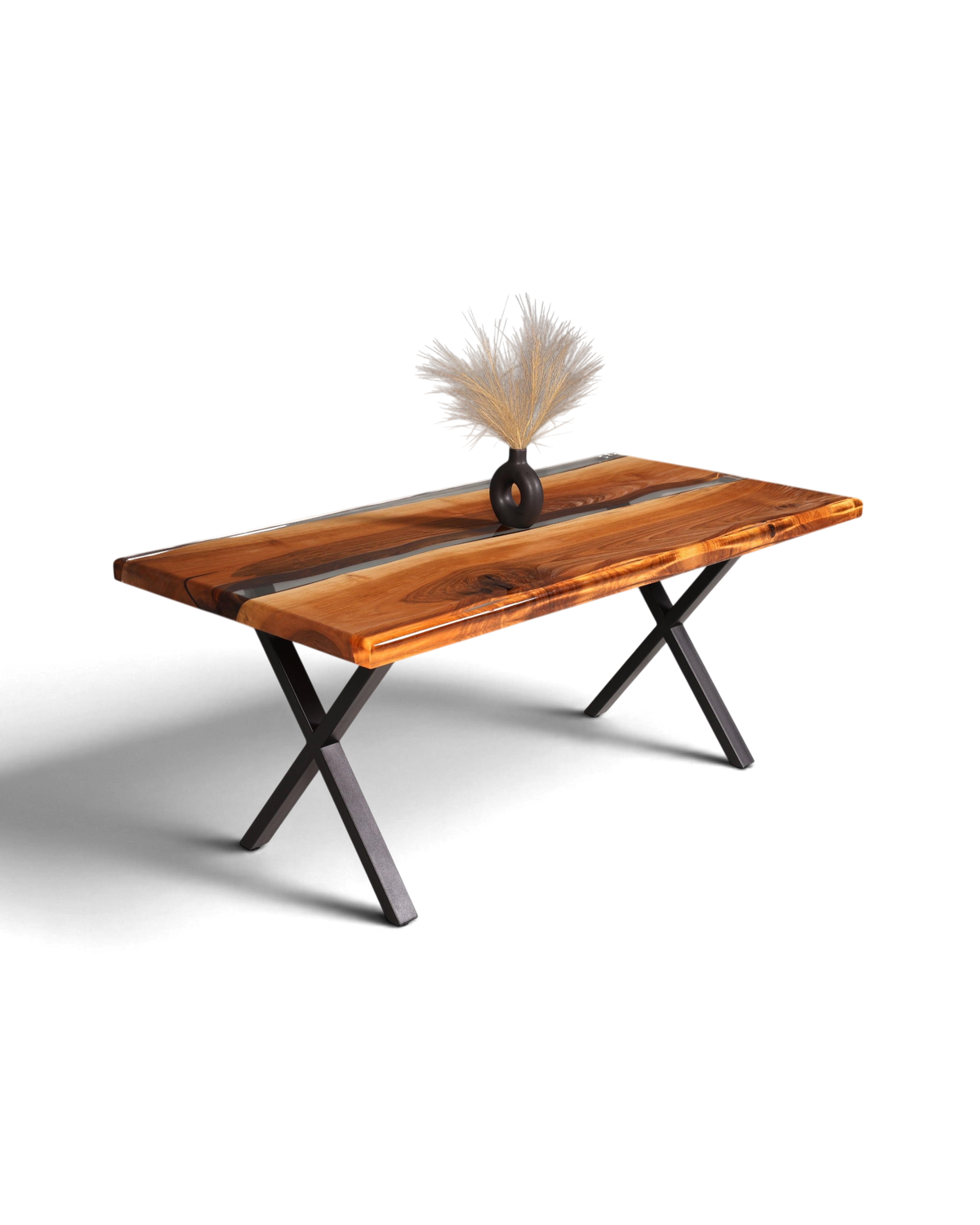 Epoxidharz Tisch 180x90cm Nussbaum Epoxy – Hauptstadt Möblerei Berlin