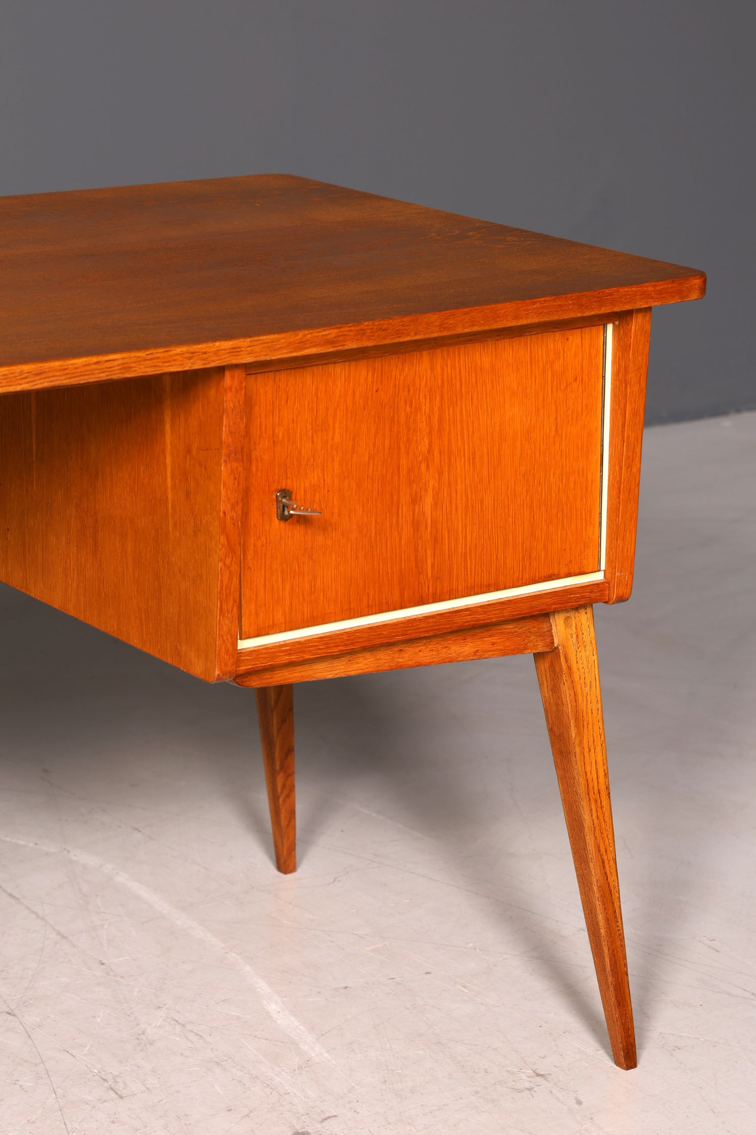 Original Hellerau Schreibtisch Modell Berolina Mid Century Franz Ehrlich Design Bürotisch Vintage Desk