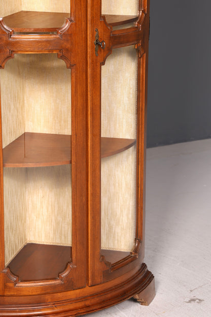 Wunderschöne Original Selva Eckvitrine Vitrine Schrank Geschirrschrank Glasvitrine Italienische Möbel
