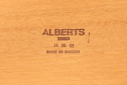 Wunderschöner Mid Century Couchtisch Original "Alberts" Retro Ablagetisch Teak Holz Vintage Coffee Table 70er Jahre Wohnzimmertisch 1 von 2