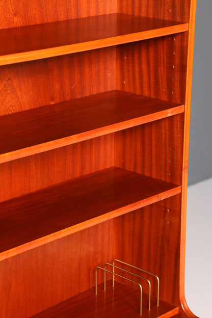 Wunderschöner Mid Century Schrank Bücherregal Vintage Sekretär Highboard Holz Regal