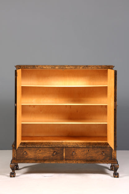 Traumhaftes Chippendale Schrank Barock Stil Highboard Vertiko Wäscheschrank Aktenschrank Antik 50s 60s