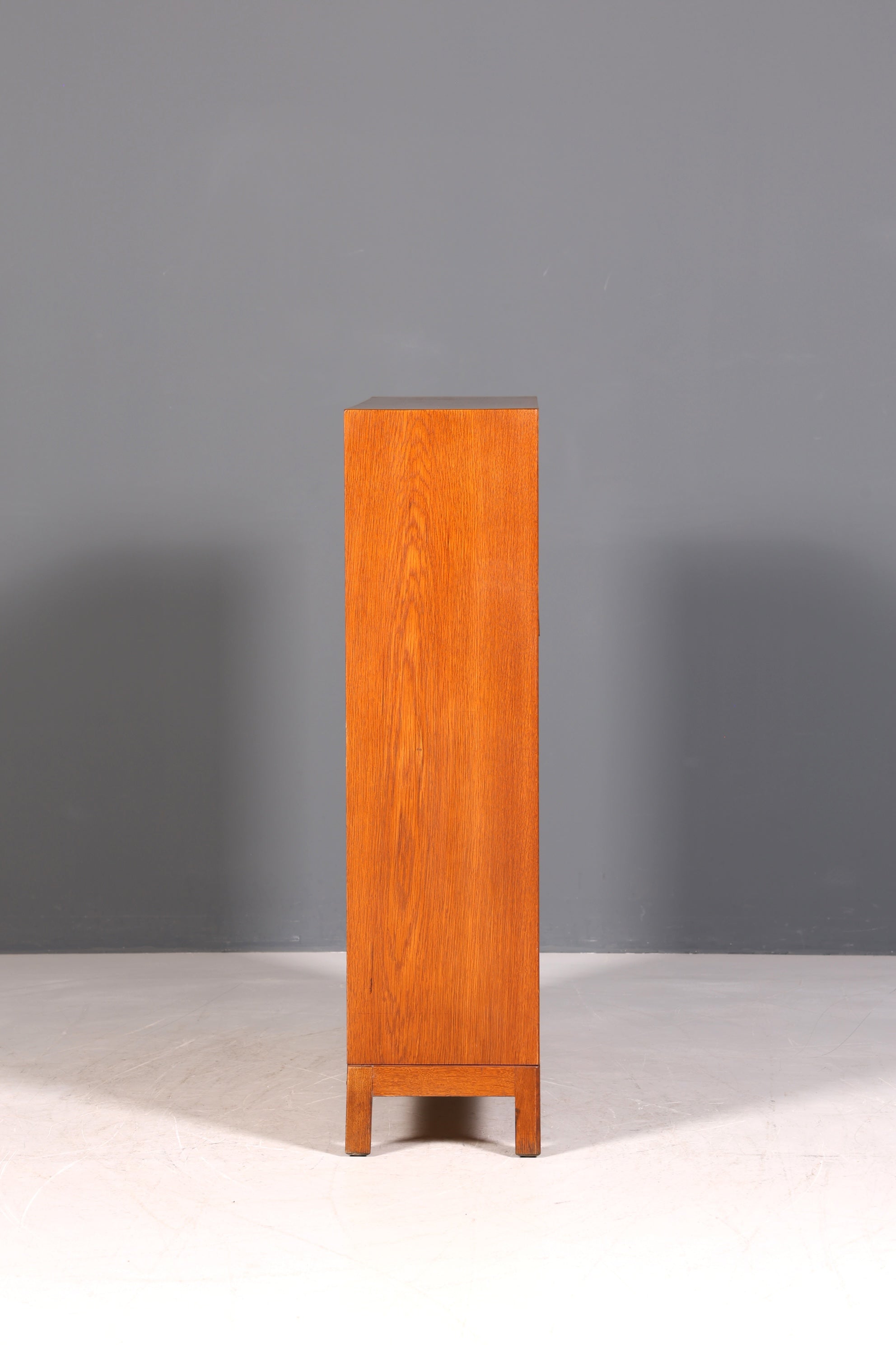 F993 Finish cm Schlichtes Mid Century Regal Vintage Bücherregal Schrank Buchablage 60s Bookshelf