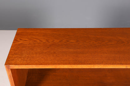 F993 Finish cm Schlichtes Mid Century Regal Vintage Bücherregal Schrank Buchablage 60s Bookshelf