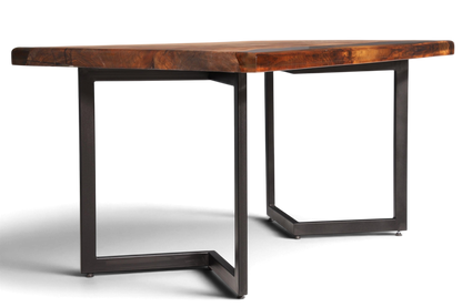 Beeindruckender Epoxidharz Tisch 160-90cm Nussbaum Esszimmer Tisch massiv Holz Epoxy Küchentisch