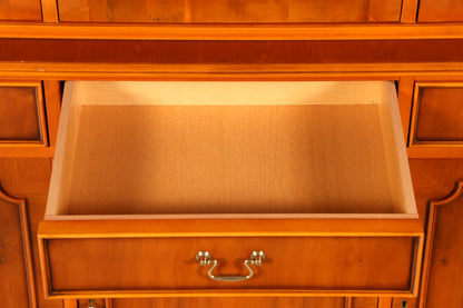 Wunderschöne Englische Vitrine Bücherschrank Buffet Antik Stil Englisch Eibe Glasvitrine Bibliothek