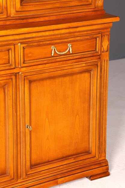 Traumhafte Original Selva Vitrine Antik Stil massiv Holz Buffet Villa Borghese Schrank Bibliothek