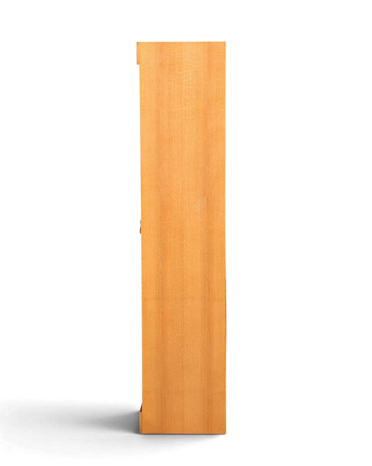 Hauptstadt Möblerei Mid Century Rollladenschrank aus hellem Echtholz im Bauhaus Stil, Seitenansicht