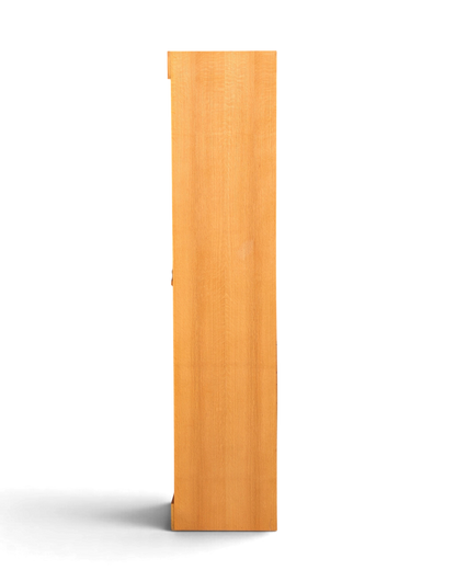Hauptstadt Möblerei Mid Century Rollladenschrank aus hellem Echtholz im Bauhaus Stil, Seitenansicht