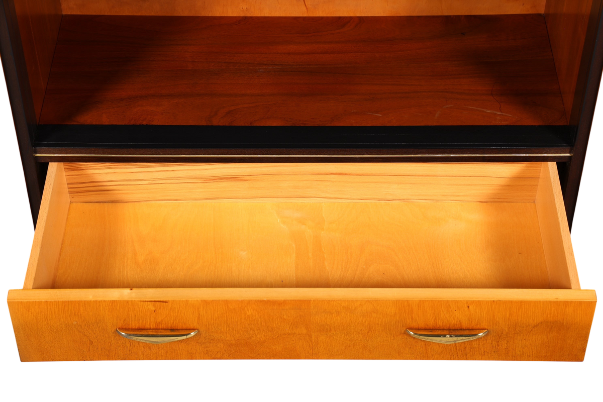Wunderschöner Mid Century Schrank 60er Jahre Bücherregal Aktenschrank Rockabilly Wäscheschrank Regal Highboard