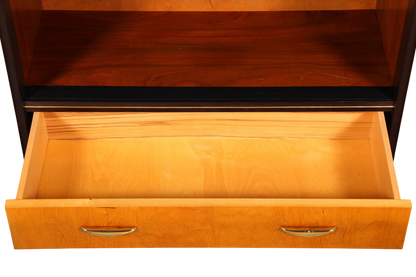 Wunderschöner Mid Century Schrank 60er Jahre Bücherregal Aktenschrank Rockabilly Wäscheschrank Regal Highboard