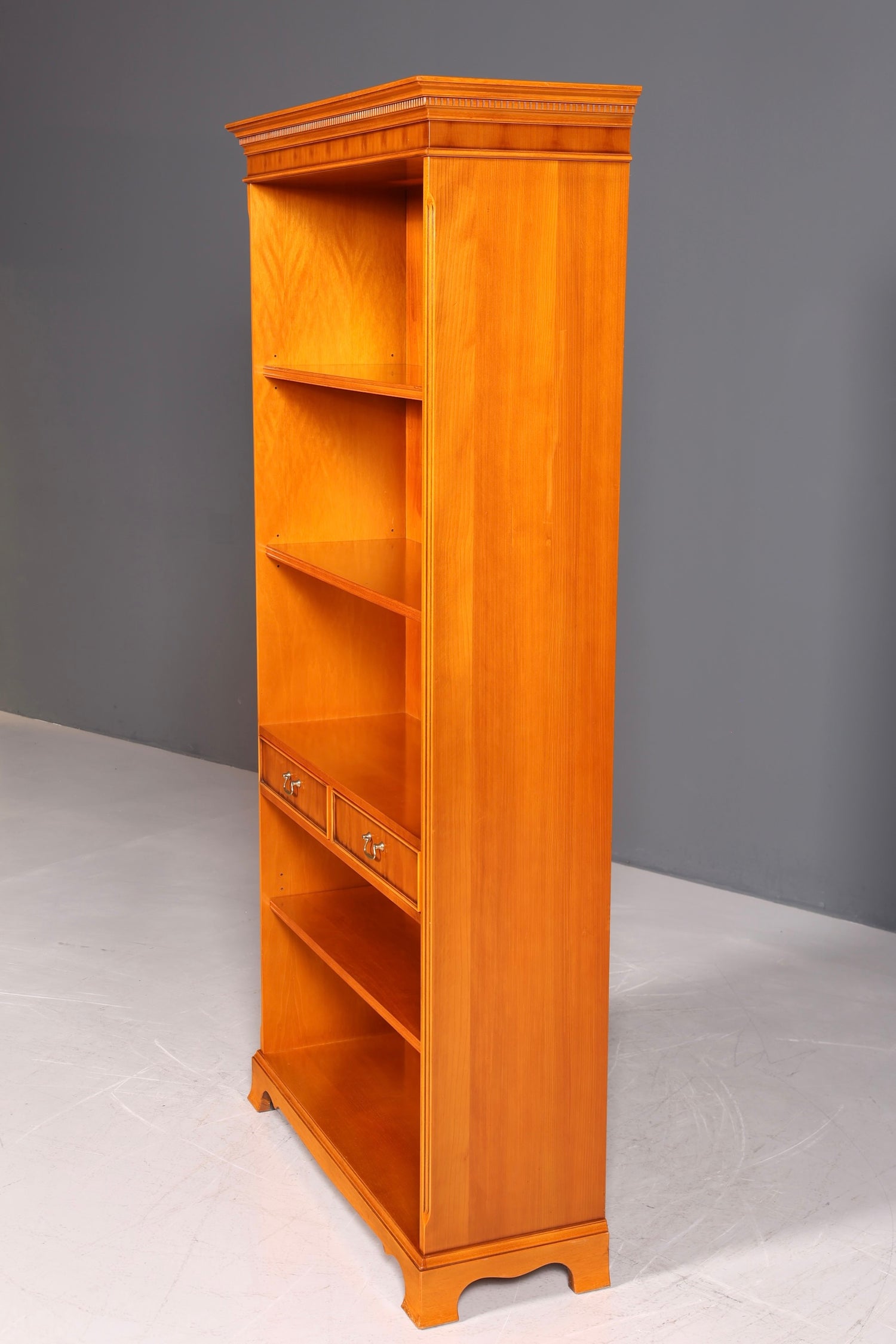 Wunderschönes Englisches Bücherregal Eibe Antik Regal Bookshelf Buchablage 60s