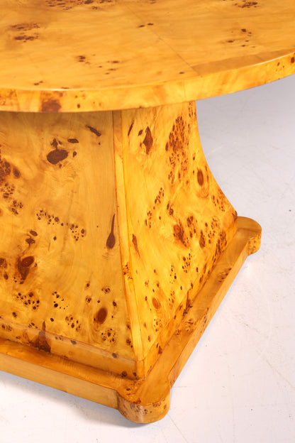 Traumhafter runder Art Deco Stil Tisch Esstisch Antik Stil Birke Küchentisch Esszimmer Tisch