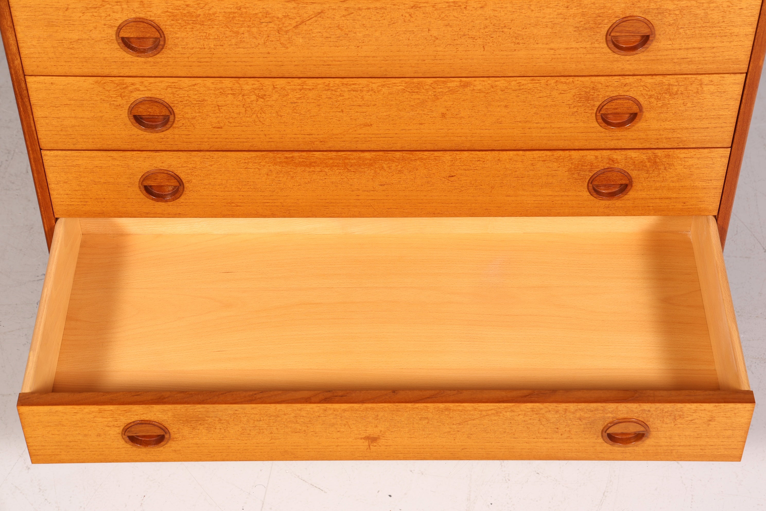 Traumhafte Mid Century Kommode Teak Holz Sideboard Vintage Schubladen Kommode