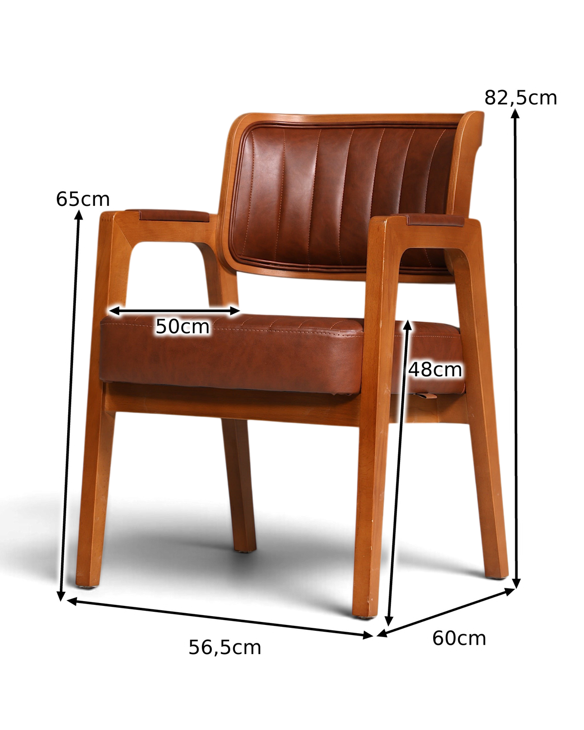 Noble armchair "LIMA" dining room chair with wickerwork in brown upholstered chair kitchen chair secretary chair
